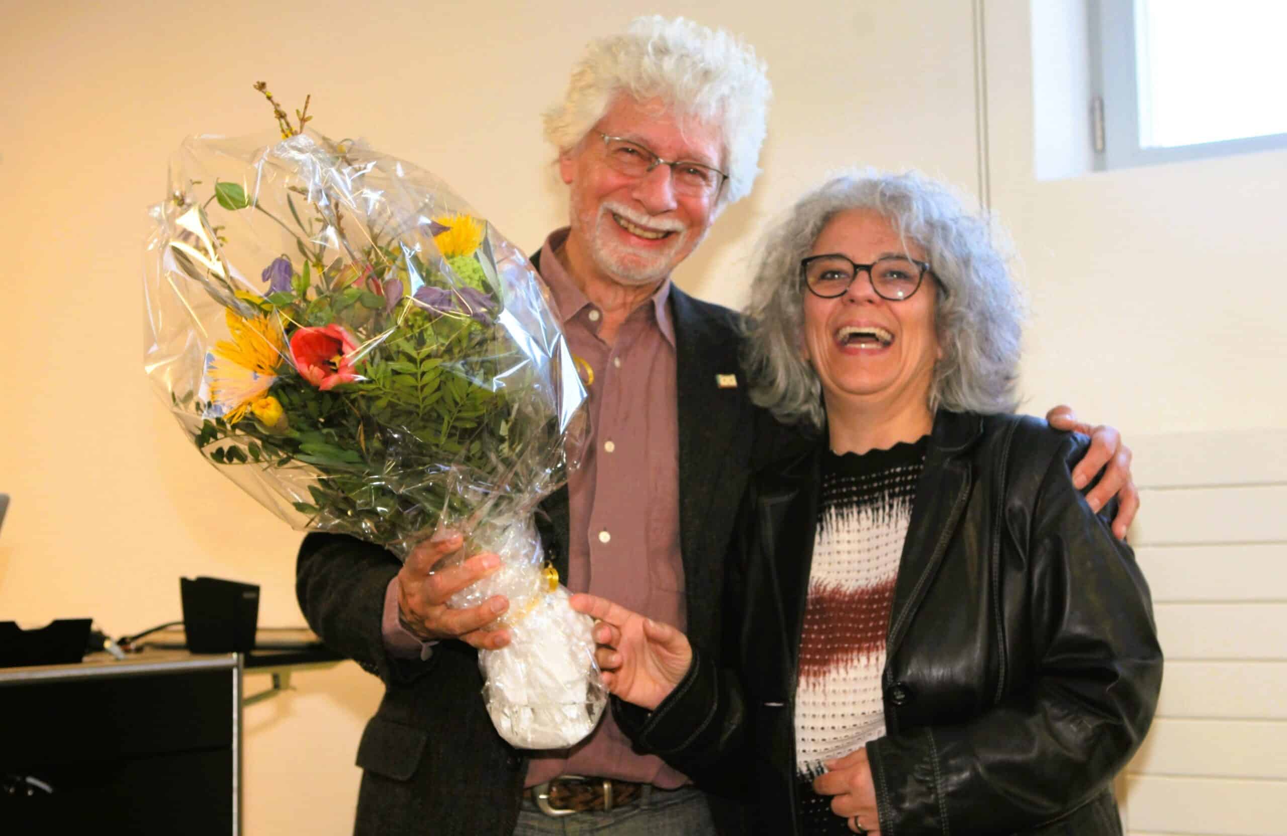 Das Bild zeigt Ueli Nagel und Monica Sanesi.