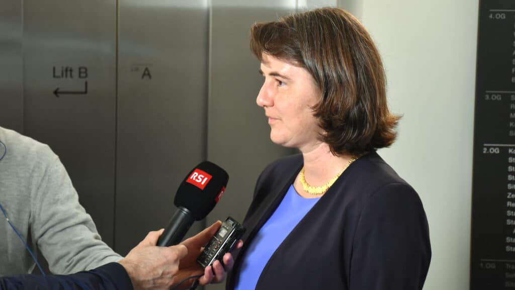 Auf dem Bild zu sehen ist Stadträtin Simone Brander.